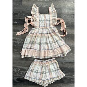 Well Dressed Wolf Size 12 Plaid Pinafore Set